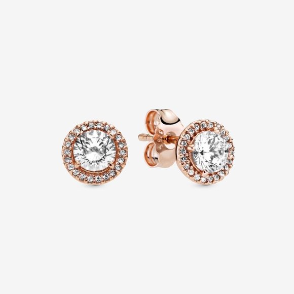 PANDORA Rose Classic Elegance Earrings - Picture 1 of 6